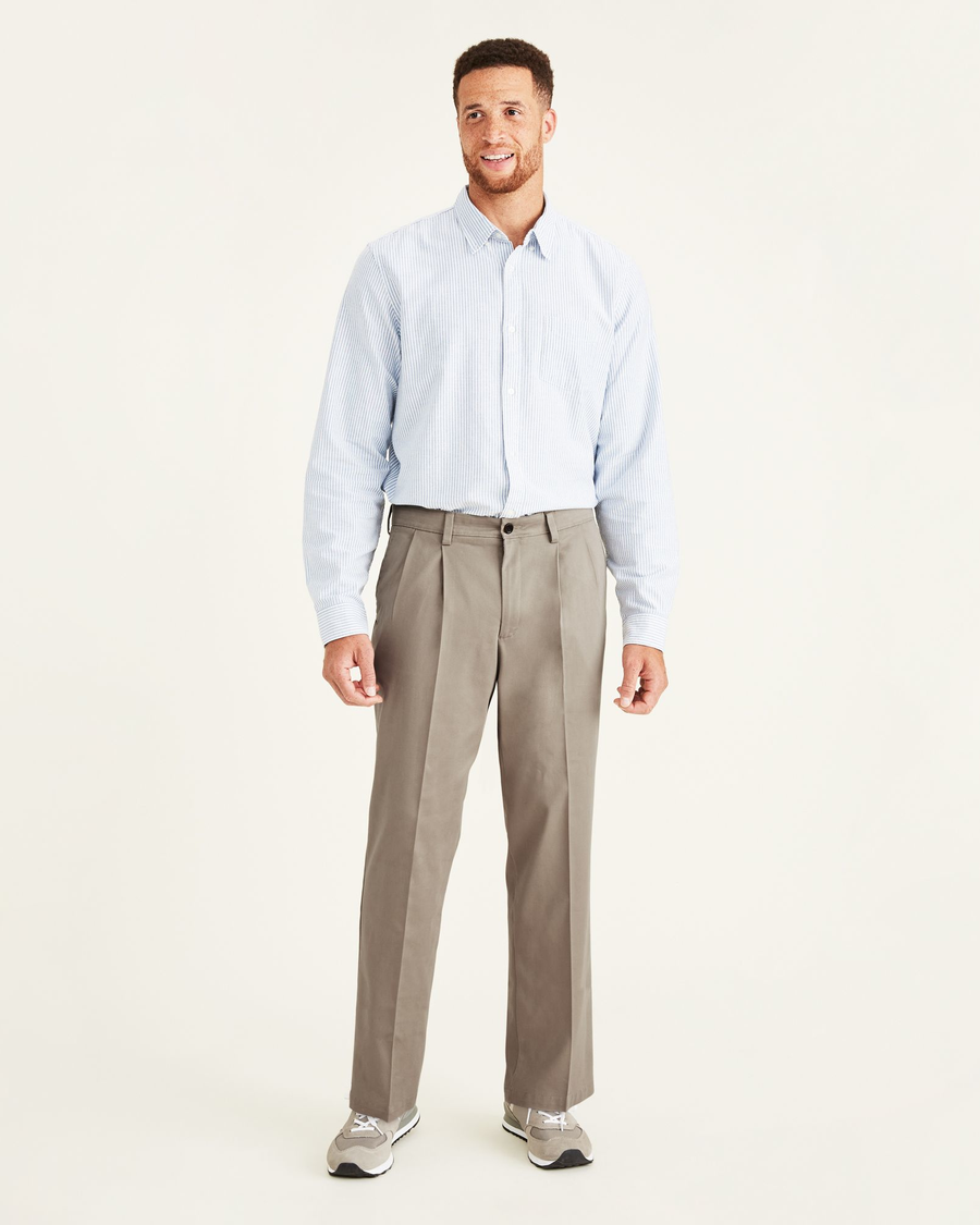 (image for) Excellent Quality Easy Khakis, Pleated, Classic Fit (Big and Tall)